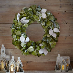 Magnolia Leaf 28" Wreath - Wreaths And Garlands