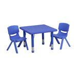 24'' Square Height Adjustable Activity Table - Contemporary - Kids