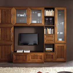 Contemporary Italian Wall Unit Paris 604 by Artigian Mobili - $5,075.00 - Entertainment Centers And Tv Stands