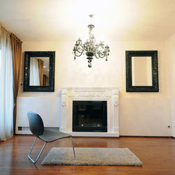 Black wall framed mirror set - Bathroom Mirrors