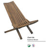 GloDea Outdoor Foldable Lounge Chair X36, Espresso Brown