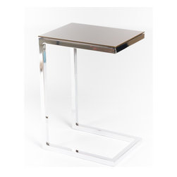 Safari Cee Chrome Side Table | Grey Acid - Coffee Tables
