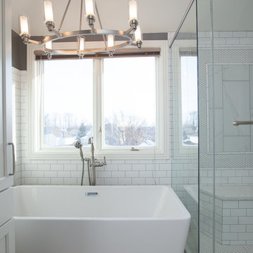 Master Bathroom Remodel from Traditional to Classic Transitional