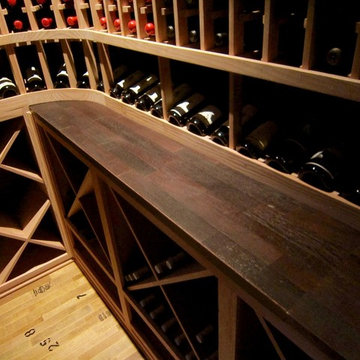 Beautiful and Durable All Heart Redwood Custom Wine Racks TX