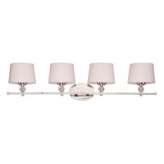 Maxim Lighting Rondo 4-Light Bath Vanity Polished Nickel - 12764WTPN