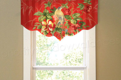 Carolina Valance for French Door or Narrow Window - Select From 500+ Fabrics