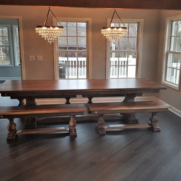 Walnut Table and Benches