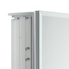 Miseno MMC3023MC 23" x 30" Frameless 1 Door Medicine Cabinet - Brushed Nickel