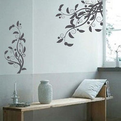 Two Adjustable Adornment Decals - Wall Decals