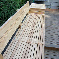 Built - in bench with storage - Patio Furniture And Outdoor Furniture