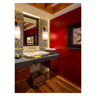 Private Residence, Wyoming - Rustic - Powder Room - Other - by Robinson ...