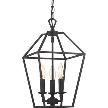 Quoizel AVY5203 Aviary 3 Light 10"W Taper Candle Chandelier - Palladian Bronze