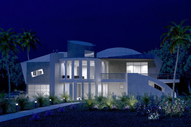 Example of a trendy exterior home design in Orlando