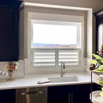 "Cafe, Double Hung" Plantation Shutter applications
