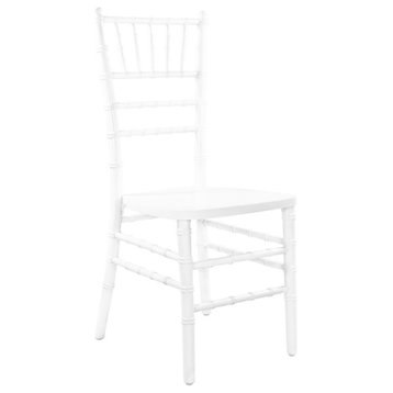 Flash Furniture Advantage Wood Chiavari Chair In White