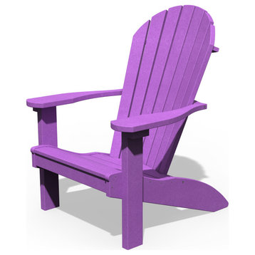 Poly Lumber Adirondack Chair, Purple