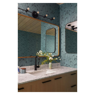 Los Gatos Treehouse - Midcentury - Bathroom - San Francisco - by Cathie ...
