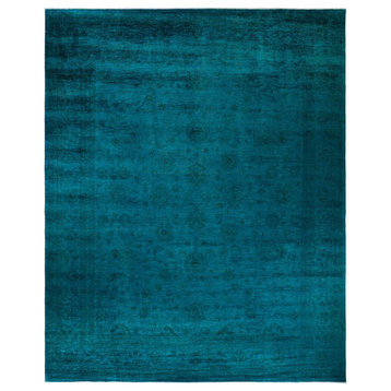 Vibrance, One-of-a-Kind Handmade Area Rug Blue, 12' 0" x 14' 10"
