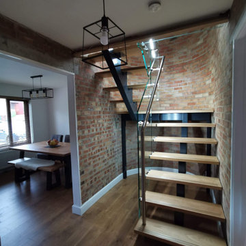 Residential staircase and pergola