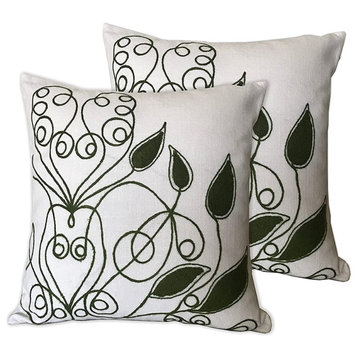DecorShore Harper 18" Decorative Throw Pillow Cover, Modern Art Pattern