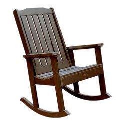 Highwood - Lehigh Outdoor Rocking Chair, Weathered Acorn - Outdoor Rocking Chairs