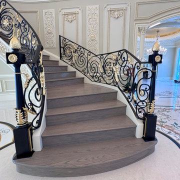 Project #135 | A Vibrant Double Curved Staircase