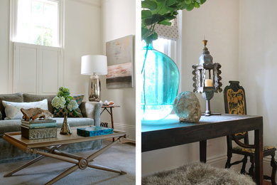 Entryway - transitional entryway idea in New Orleans
