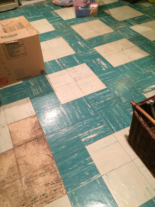 Asbestos Tile Floor In Basement, Cleaning Old Asbestos Tile Floor