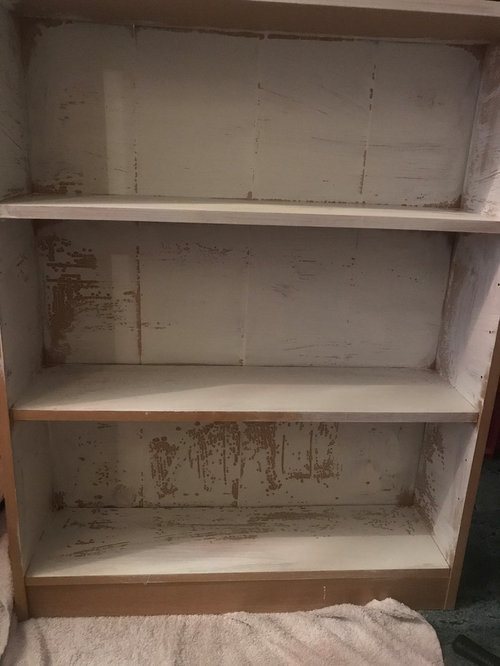 Painting laminate bookcase Houzz UK
