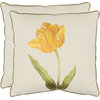 Meadow Pillow (Set of 2) - Gold, Polyester, 18"x18"