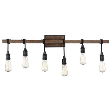 6 Light Bath Bar-Industrial Style Farmhouse and Rustic Inspirations-10.25