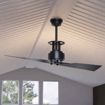Luxury Cosmopolitan Ceiling Fan, Charcoal, UHP9201, Jamestown Collection