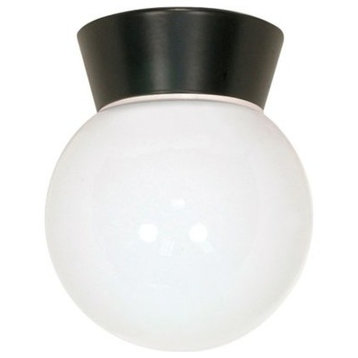 Nuvo Lighting 77/153 1 Light 6"W Outdoor Semi-Flush Globe Ceiling - Bronzotic