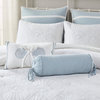 Harbor House Crystal Beach Coastal 4-Piece Comforter Set, White and Blue