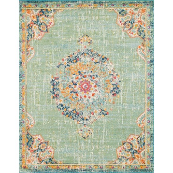 Traditional Penelope 8'x10' Rectangle Grass Area Rug