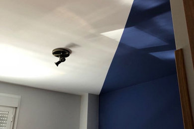 Dormitorio juvenil con diseño geométrico