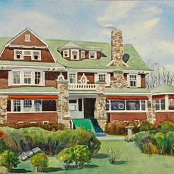 Backshore House by Carol Cottone - Paintings