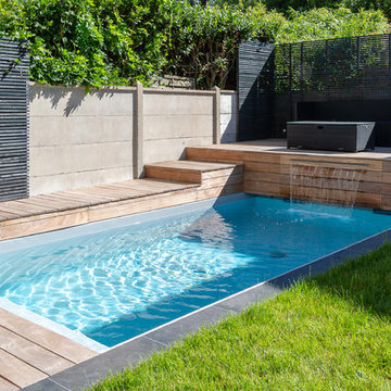 EN COURS - Aménagement d'un jardin d'un jardin de ville avec piscine