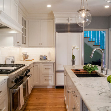 Merion Station, PA - Transitional White Kitchen