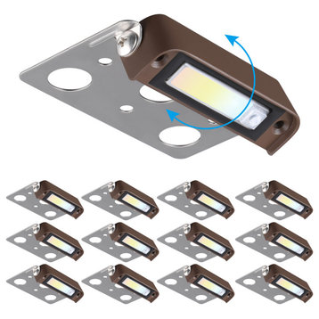 12 Pack LED Low Voltage Hardscape Lighting, 4" LED Retaining Wall Lights