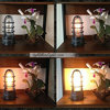 The "Vapor Touch" Hammered Black industrial touch lamp