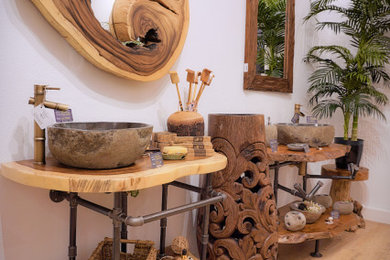 Badezimmer Waschbecken aus Naturstein