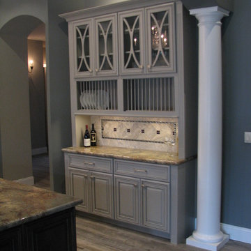 Elegant Gray Transitional Kitchen