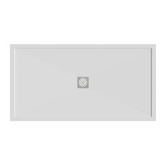 Solid Stone Shower Tray Rectangle White, 1200x900 mm