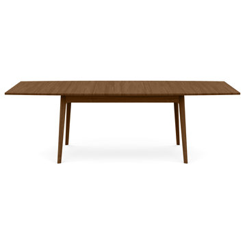Copeland Catalina Four Leg Extension Table, Natural Walnut, 40x60