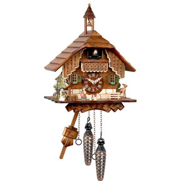 Bell Tower Engstler Battery-Operated Cuckoo Clock- Full Size