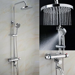 Modern Chrome Finish Wall Mount Bath Tub Filler Mixer Taps Shower Faucet - Products