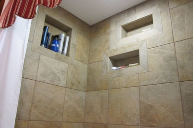 Inspiration for a rustic bathroom remodel in Portland Maine