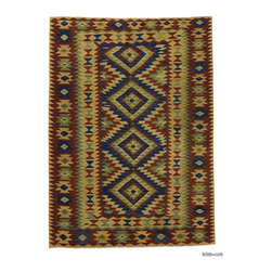 Antique Manastir Kilim - Area Rugs