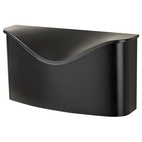 Postino Mailbox, Powder Coated Black